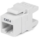 Startechcom 180&Deg Cat 6 Keystone Jack - Rj45 Ethernet Cat6 Wall Jack White - 110 Type