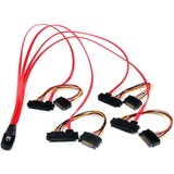 Startechcom 50cm Internal Serial Attached Scsi Mini Sas Cable - Sff8087 to 4x Sff8482
