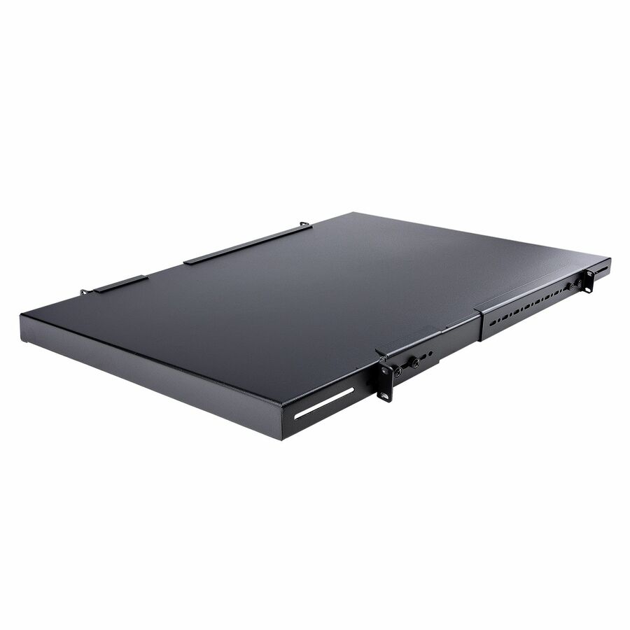 Startechcom 1u 4-Post 195 to 38in Adjustable Mounting Depth Rack Mount Shelf - Heavy Duty Fixed Rack Shelf - 330 Lb 150kg - 275in Deep