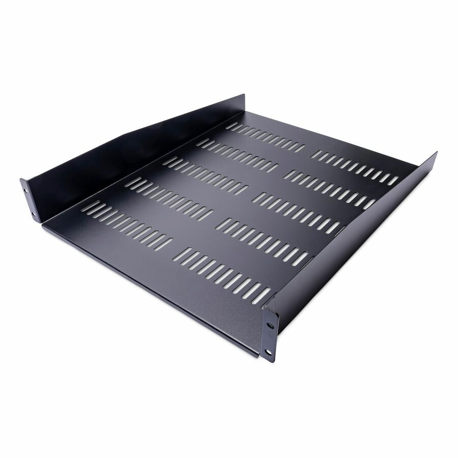 Startechcom 2u 22in Vented Rack Mount Shelf - Fixed 22 Inch Deep Antilever Rackmount Tray for Server Rack Cabinet Shelf - 50lbs 23kg