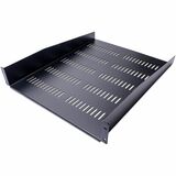 Startechcom 2u 22in Vented Rack Mount Shelf - Fixed 22 Inch Deep Antilever Rackmount Tray for Server Rack Cabinet Shelf - 50lbs 23kg