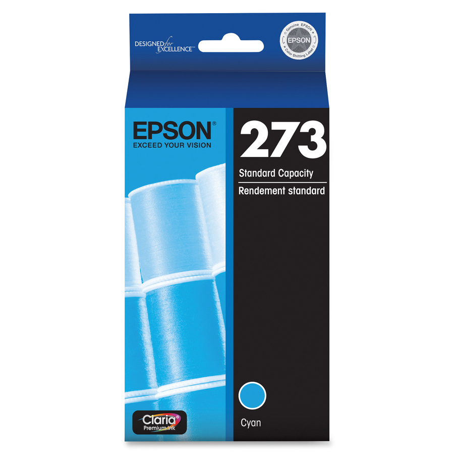 Epson Claria 273 Original Standard Yield Inkjet Ink Cartridge - Cyan - 1 Each