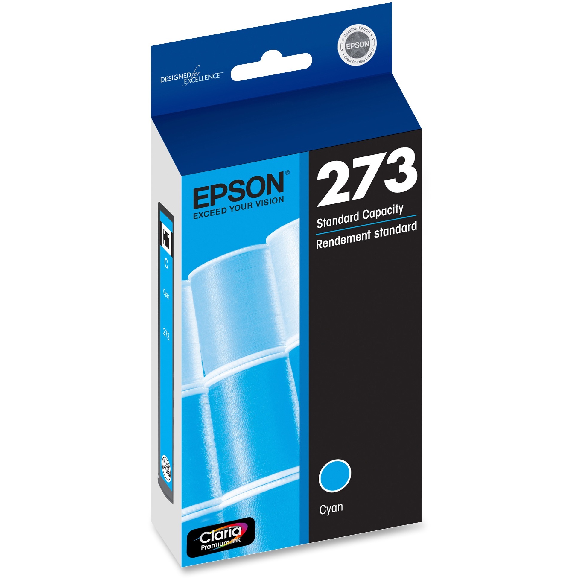 Epson Claria 273 Original Standard Yield Inkjet Ink Cartridge - Cyan - 1 Each