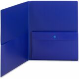 Smead Poly Two-Pocket Folders with Security Pocket