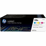 Hp 128a (Cf371am) Original Laser Toner Cartridge - Tri-Pack - Cyan Magenta Yellow - 3 Carton