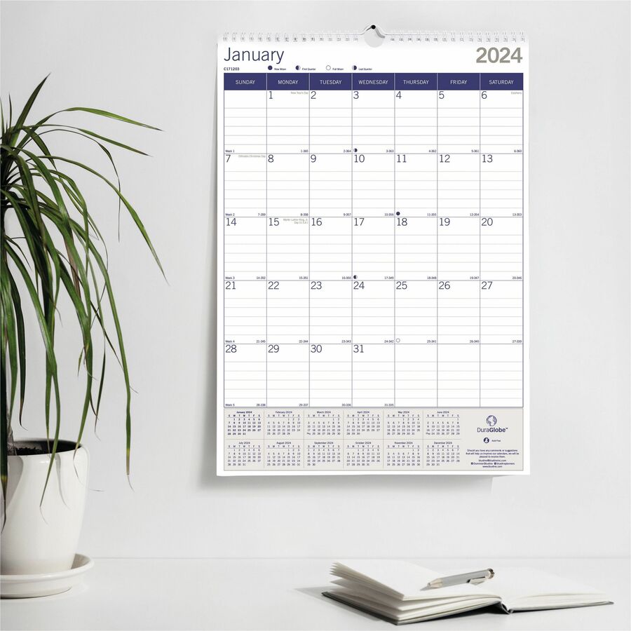 Blueline Ecologix Wall Calendar
