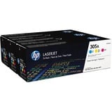 Hp 305a Cym (Cf370am) Original Laser Toner Cartridge - Tri-Pack - Cyan Magenta Yellow - 3 Carton