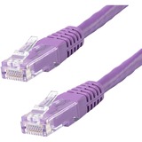 Startechcom 6ft Cat6 Ethernet Cable - Purple Molded Gigabit - 100w Poe Utp 650mhz - Category 6 Patch Cord Ul Certified Wiringtia