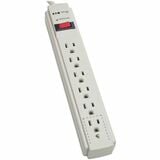Tripp Lite Protect It 6-Outlet Surge Protector 8 Ft (243 M) Cord 990 Joules Low-Profile Right-Angle 5-15p Plug