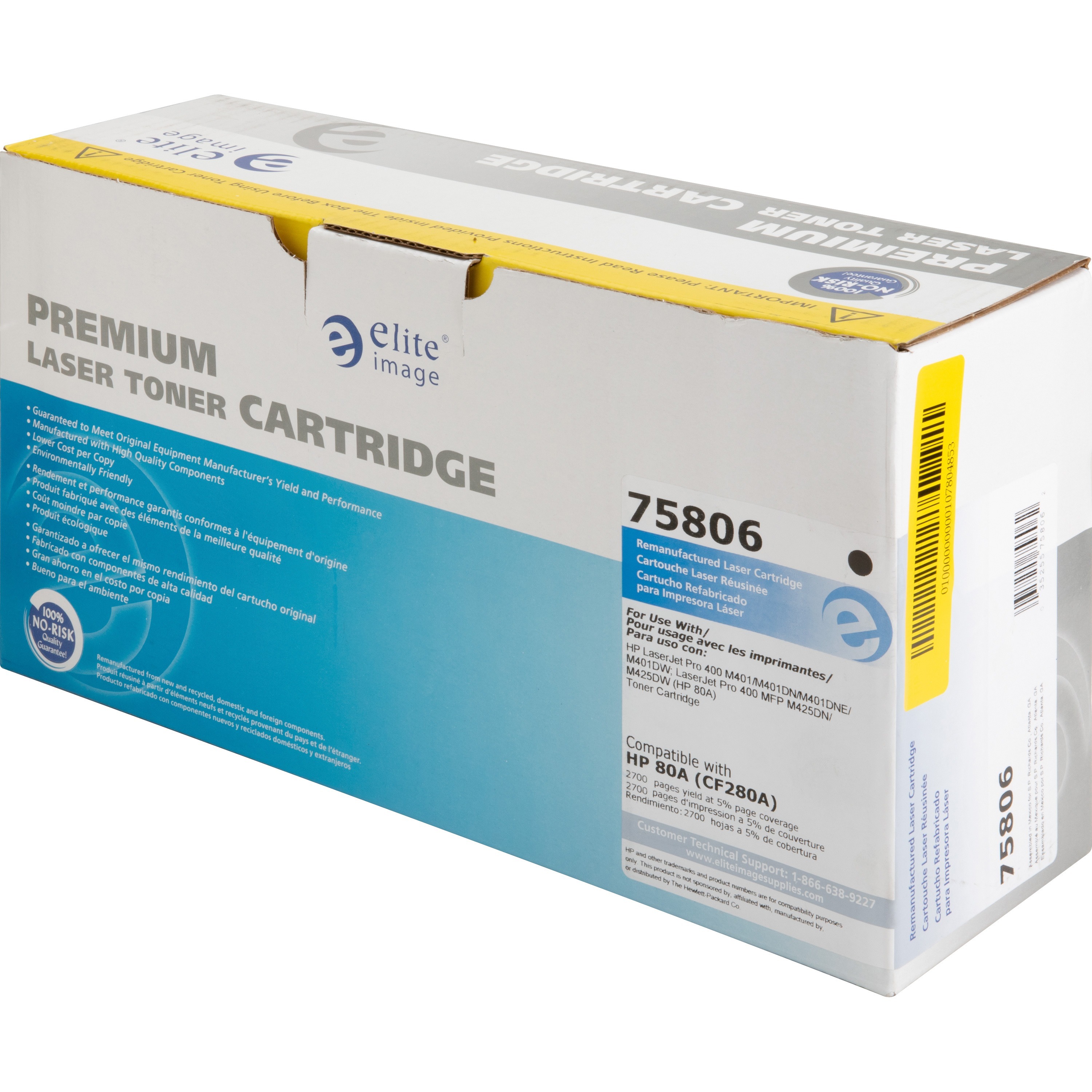Elite Image Remanufactured Toner Cartridge - Alternative for Hp 80a (Cf280a)
