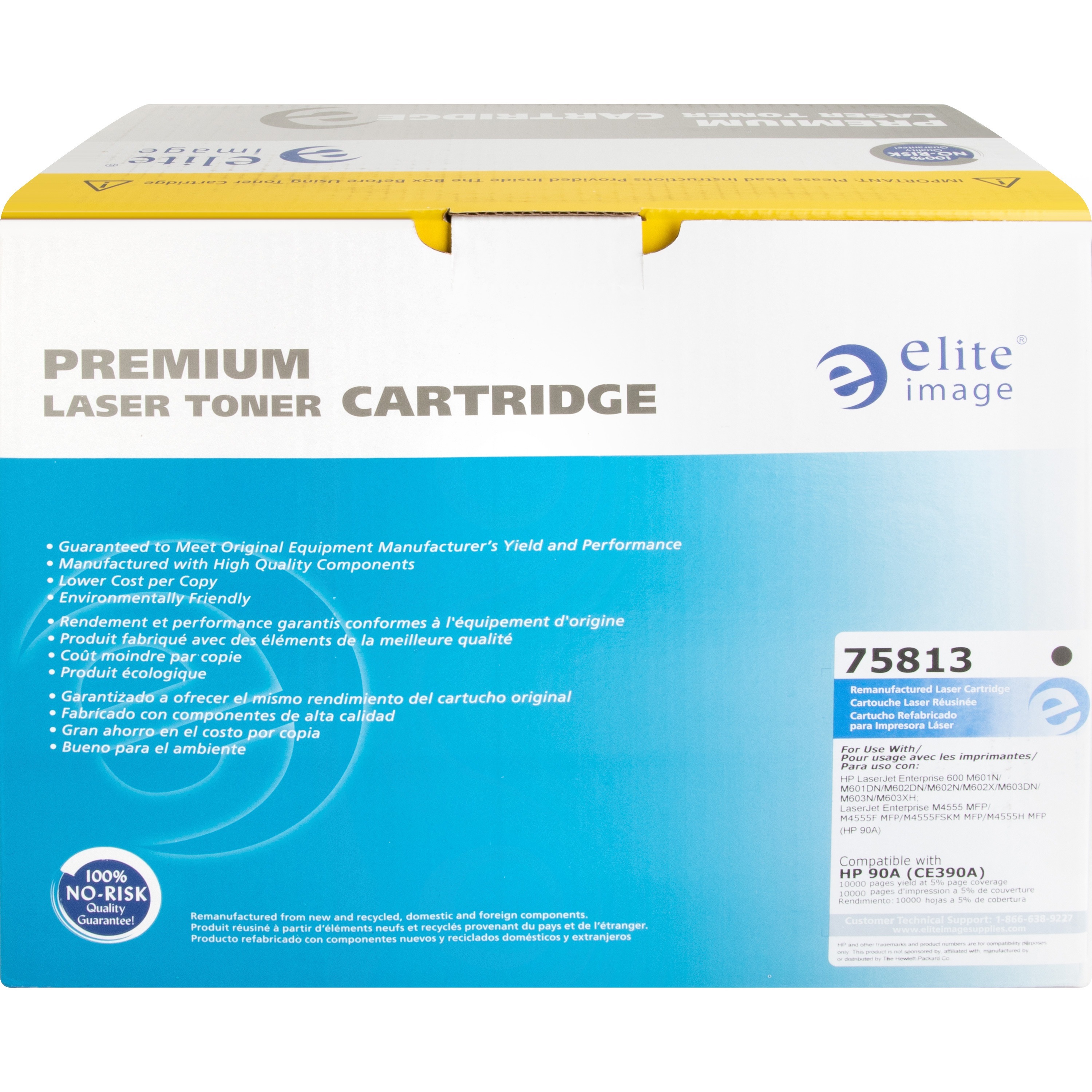 Elite Image Remanufactured Toner Cartridge - Alternative for Hp 90a (Ce390a)