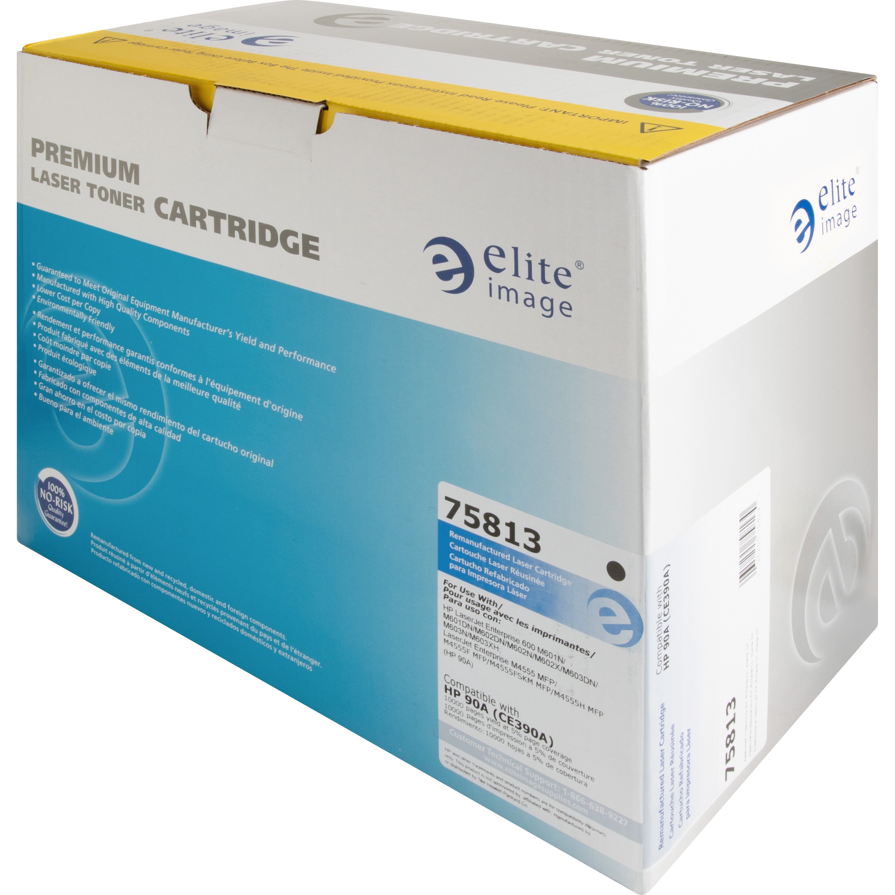 Elite Image Remanufactured Toner Cartridge - Alternative for Hp 90a (Ce390a)