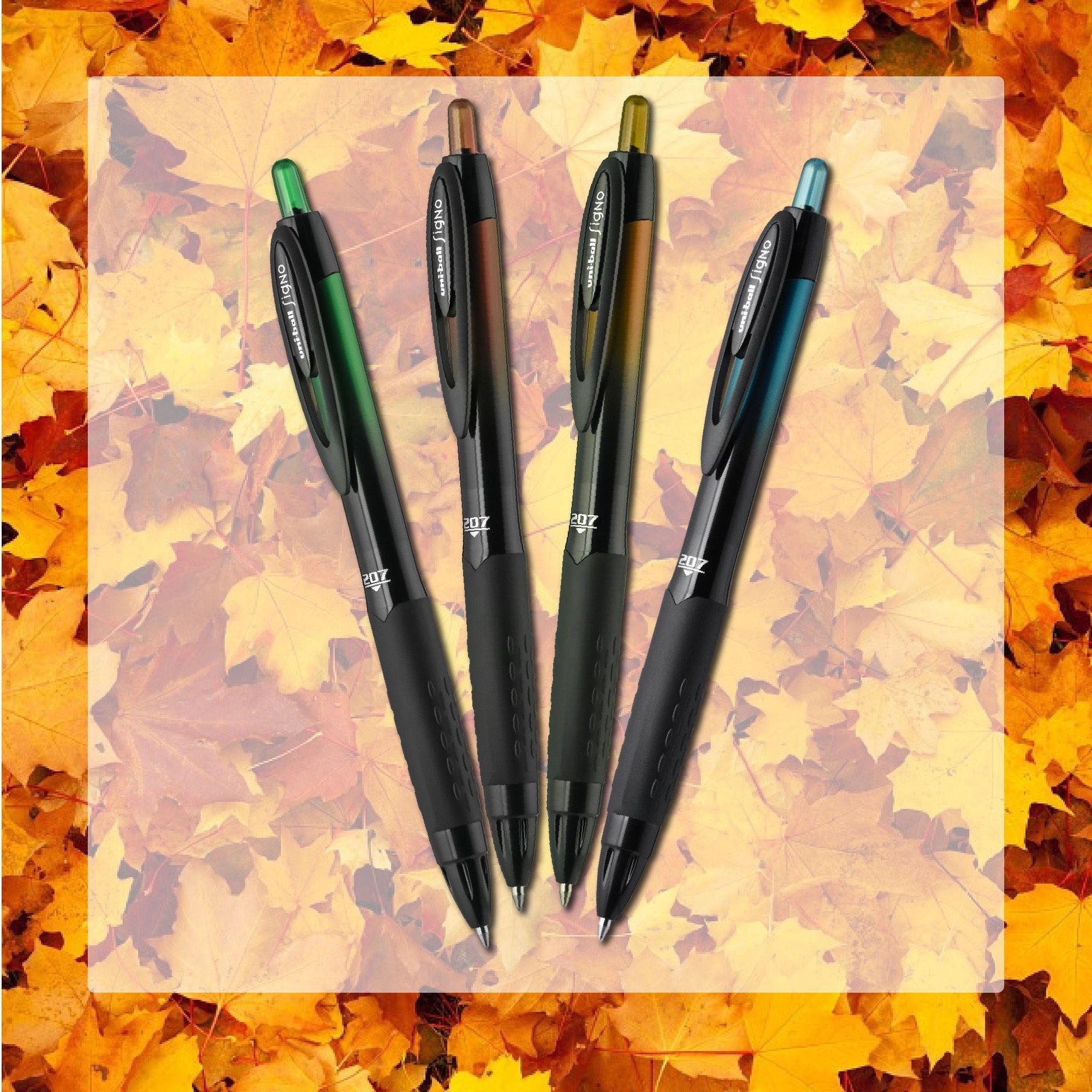 Uniball&Trade 207 Blx Gel Pens