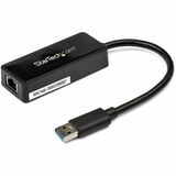 Startechcom Usb 30 to Gigabit Ethernet Adapter Nic W Usb Port - Black