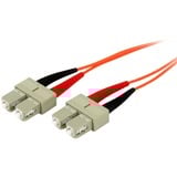 Startechcom 2m Fiber Optic Cable - Multimode Duplex 50125 - Ofnp Plenum - Scsc - Om2 - Sc to Sc Fiber Patch Cable