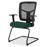 Lorell Ergomesh Series Mesh Side Arm Guest Chair