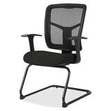 Lorell Ergomesh Series Mesh Side Arm Guest Chair