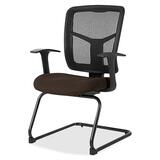 Lorell Ergomesh Series Mesh Side Arm Guest Chair