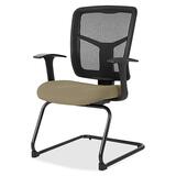 Lorell Ergomesh Series Mesh Side Arm Guest Chair