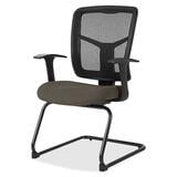 Lorell Ergomesh Series Mesh Side Arm Guest Chair