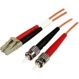 Startechcom 3m Fiber Optic Cable - Multimode Duplex 50125 - Ofnp Plenum - Lcst - Om2 - Lc to St Fiber Patch Cable