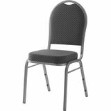 Lorell Upholstered Textured Fabric Stacking Chairs