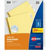 Avery&Reg Big Tab Insertable Dividers