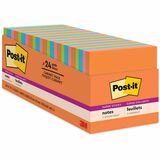 Post-It&Reg Super Sticky Notes Cabinet Pack - Energy Boost Color Collection
