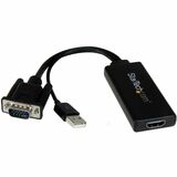 Startechcom Vga to Hdmi Adapter with Usb Audio & Power - Portable Vga to Hdmi Converter - 1080p