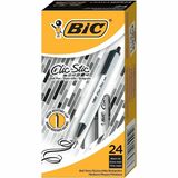 Bic Clic Stic Fashion Retractable Ball Point Pen Black 24 Pack