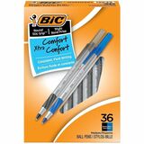 Bic Round Stic Grip Xtra-Comfort Medium Ball Point Pen Assorted 36 Pack