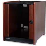 Startechcom 12u Rack Enclosure Server Cabinet - 21 in Deep - Wood Finish - Flat Pack