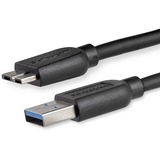 Startechcom 2m (6ft) Slim Superspeed Usb 30 (5gbps) a to Micro B Cable - Mm