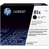 Hp 81x (Cf281x) Original High Yield Laser Toner Cartridge - Single Pack - Black - 1 Each