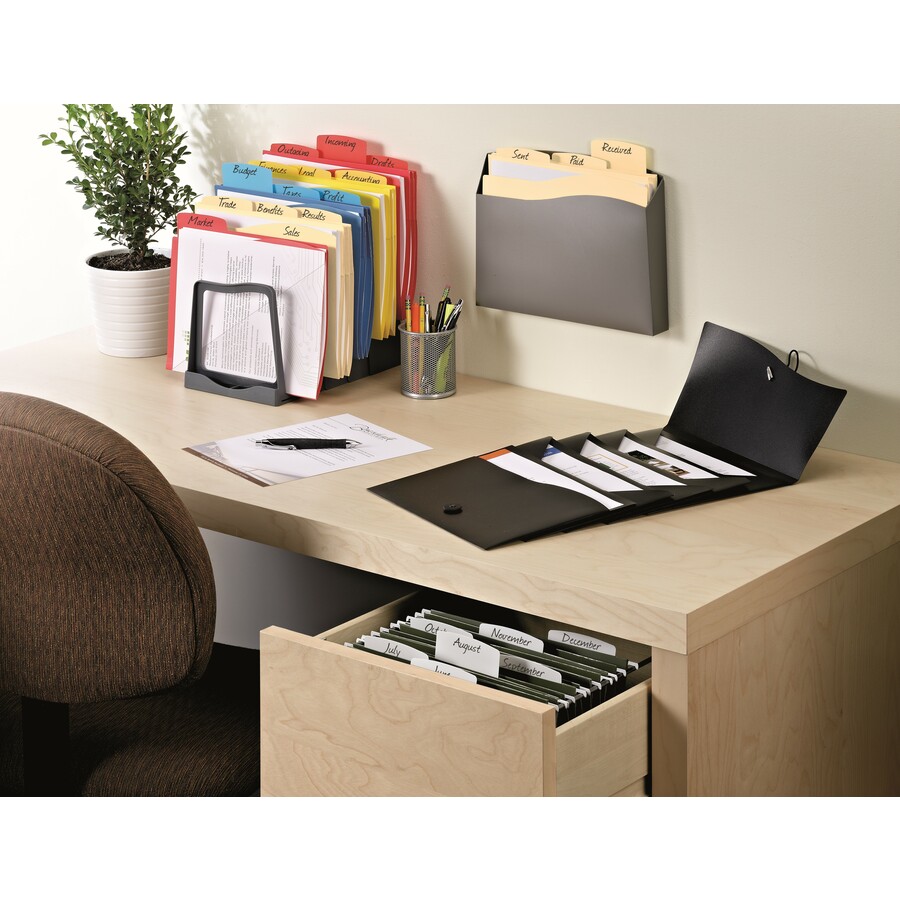 Avery&Reg Five Slot Plastic Adjustable File Rack