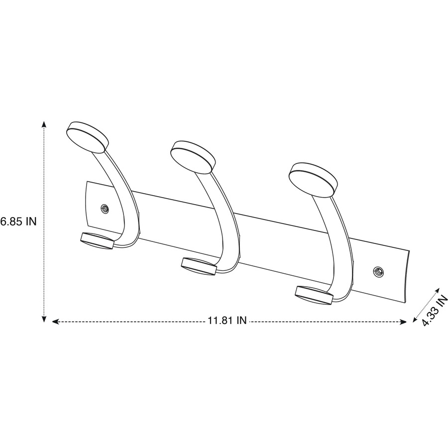 Alba Double Wooden Wall Coat Hook