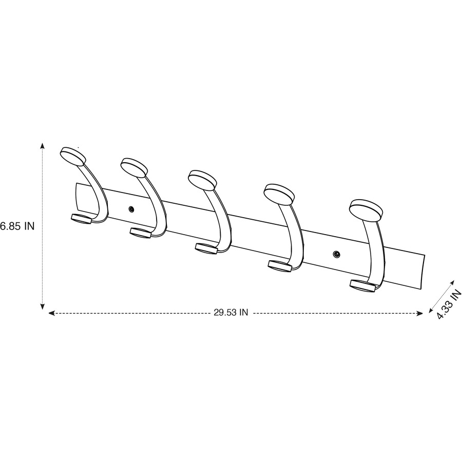 Alba Double Wooden Wall Coat Hook