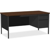 Lorell Fortress Series 66" Right-Pedestal Desk