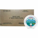 Ajm Green Label 9 Economy Paper Plates