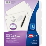 Avery&Reg Big Tab Write & Erase Dividers