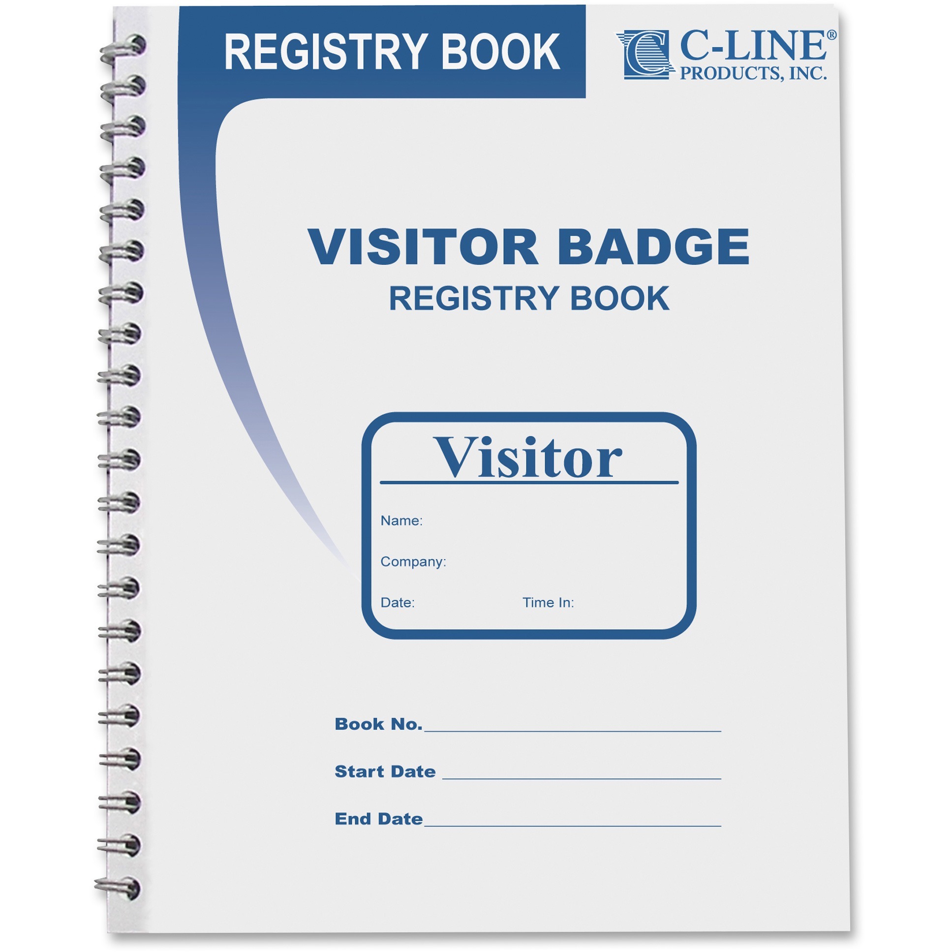 C-Line Visitor Badges with Registry Log