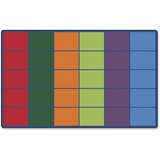 Carpets for Kids Color Rows 30-Space Seating Rug