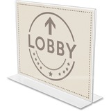 Deflecto Anti-Glare Double-Sided Sign Holder