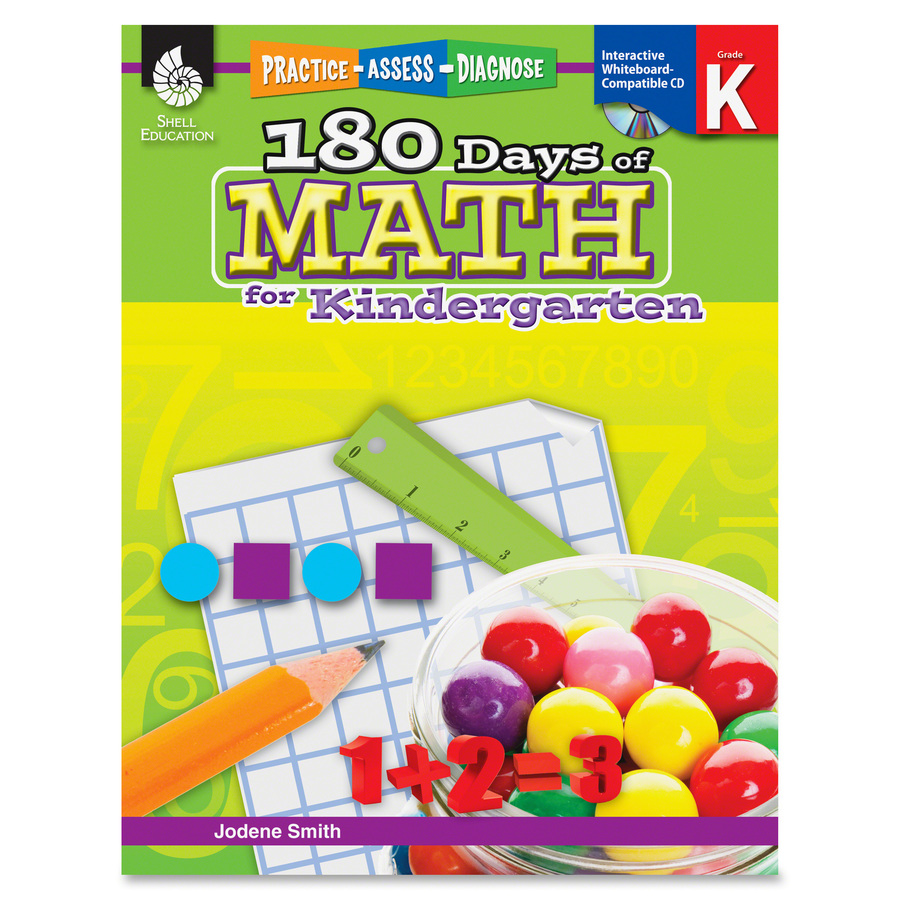 Shell Education 180 Days of Math for Kindergarten Book Printedelectronic Book by Jodene Smith