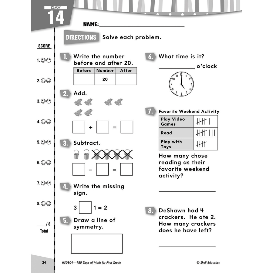 Shell Education Education 18 Days of Math for 1st Grade Book Printedelectronic Book by Jodene Smith