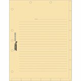 Tabbies 7-Hole Manila Chart Divider Sheets