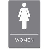 Headline Ada Women Restroom Sign with Symbol