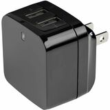 Startechcom Travel Usb Wall Charger - 2 Port - Black - Universal Travel Adapter - International Power Adapter - Usb Charger