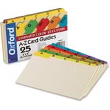 Oxford a-Z Laminated Tab Card Guides