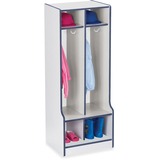 Jonti-Craft Rainbow Accents Double Coat Hooks Step Locker